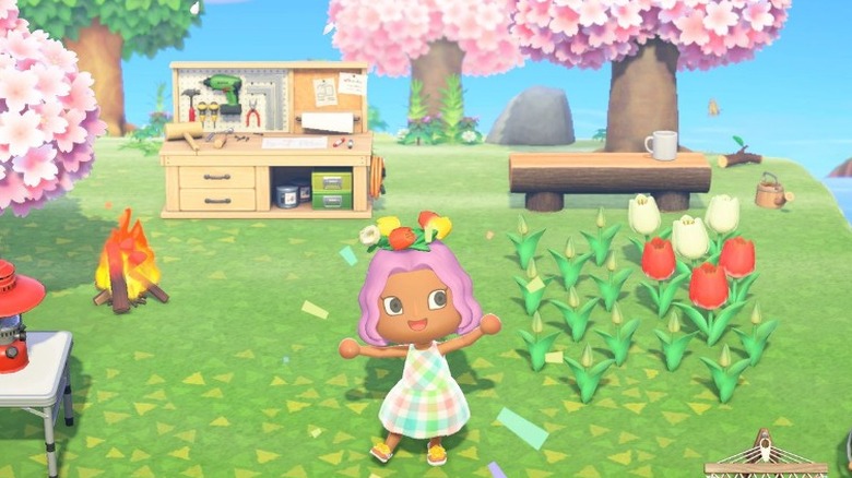 Animal Crossing villager pink hair
