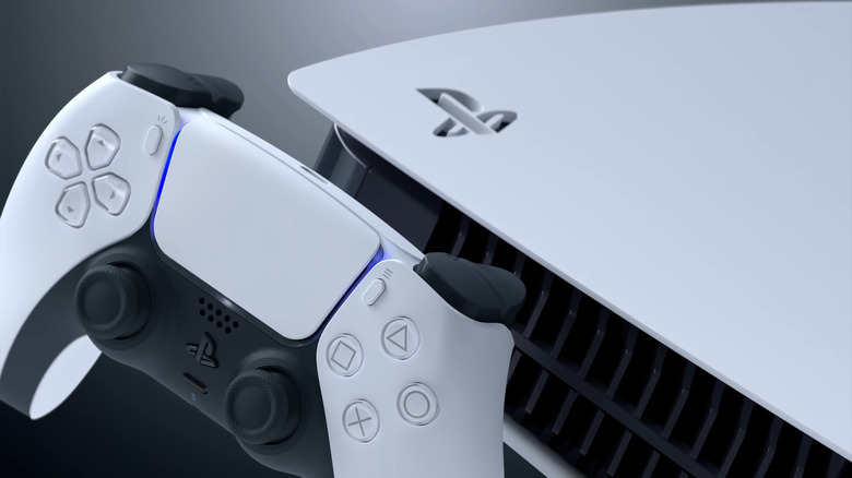 PS5 and a DualSense controller