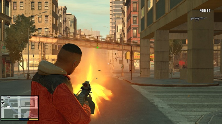 Grand Theft Auto gun combat