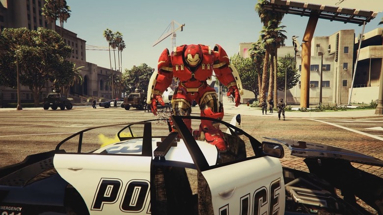 Grand Theft Auto V Iron Man Hulkbuster mod