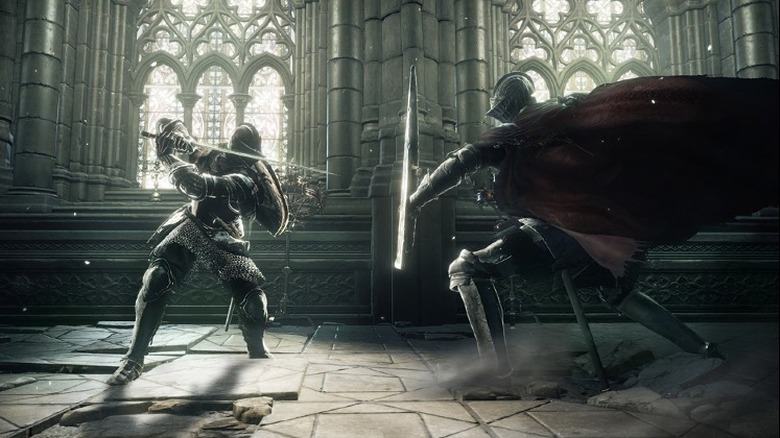 knights swordfighting