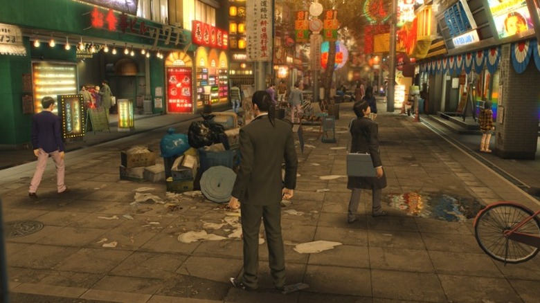 Majima on the street