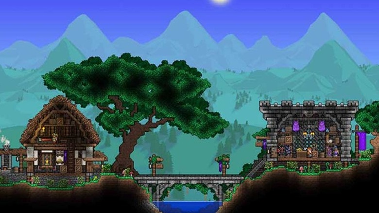 Lush tree and house