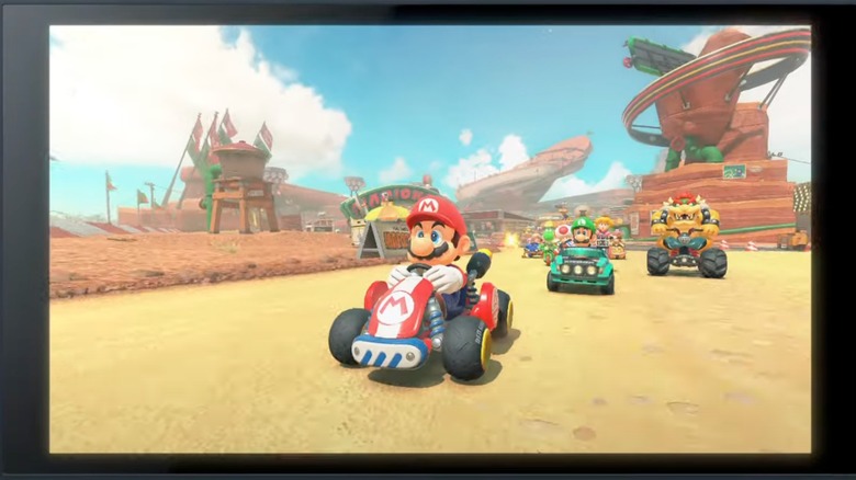 Mario Kart 9 plays on the Nintendo Switch 2 screen