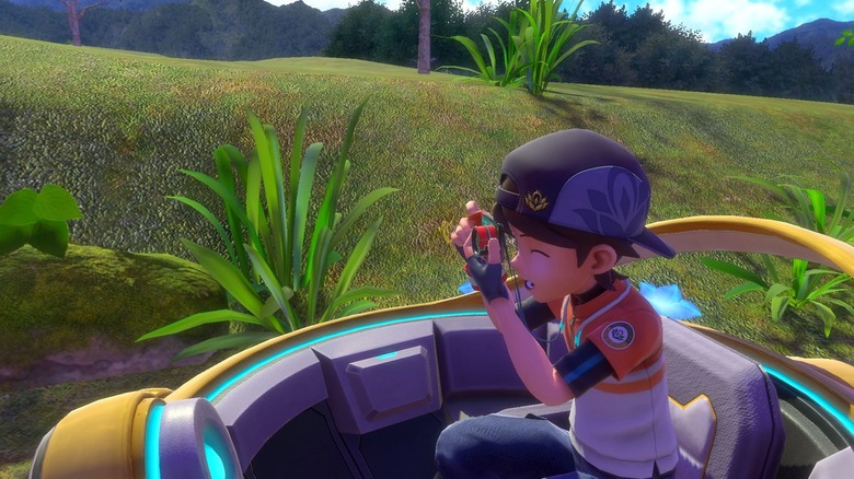New Pokemon Snap protagonist taking pictures