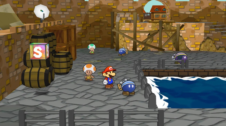 Mario explores Rogueport