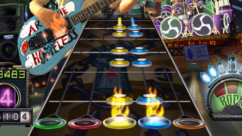 Notes played in Guitar Hero III