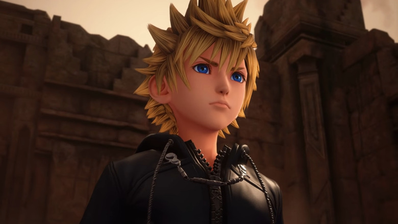 Roxas looking up