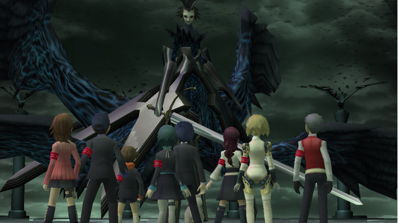 P3 team standing in front of giant Shadow