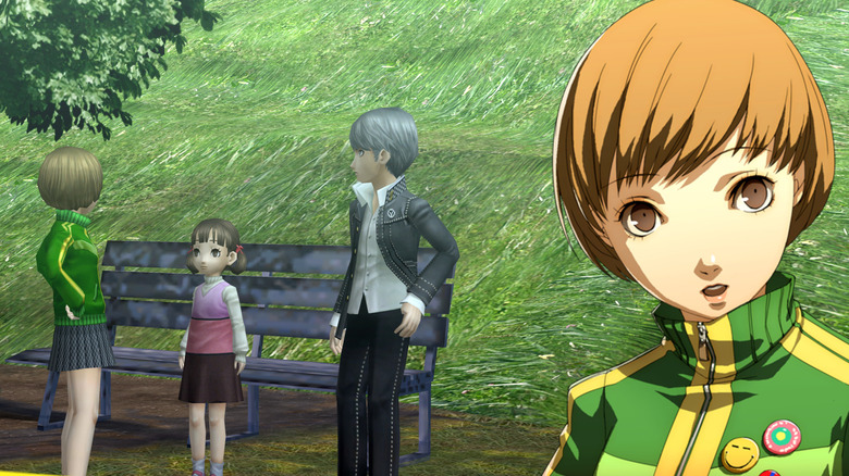 Chie talking to Yu