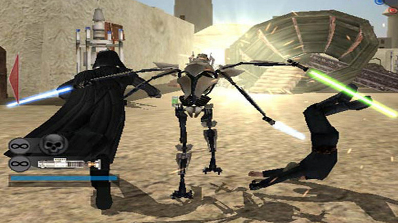 General Grievous fighting Jedi