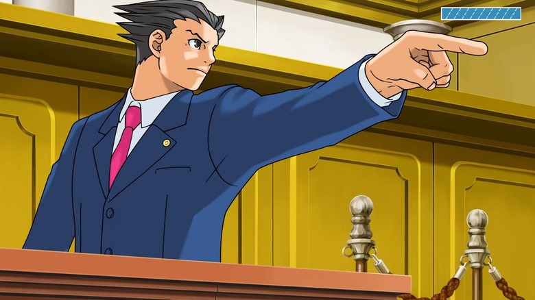 phoenix wright pointing