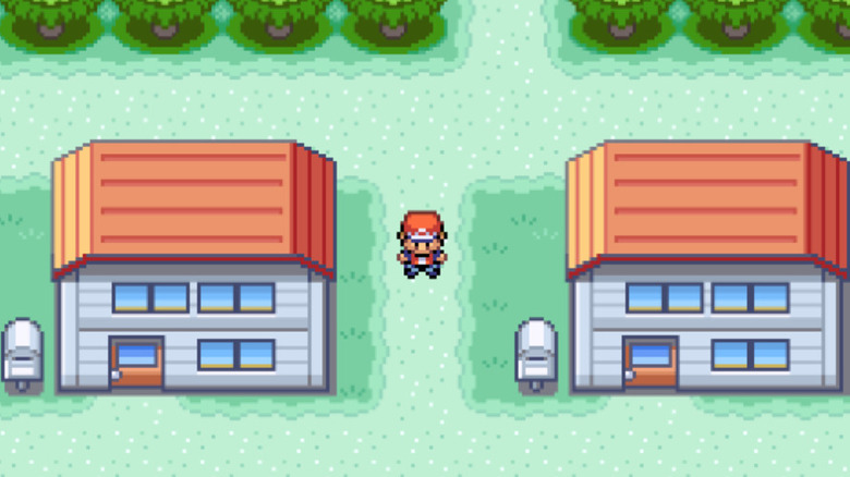 Pokemon Fire Red Leaf Green protagonist in Pallet Town