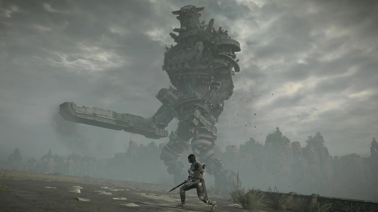 Wander fighting Colossus