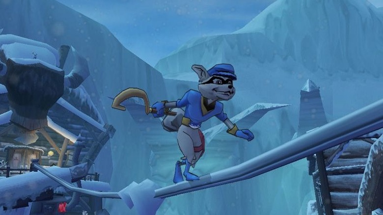 Sly cooper on tightrope