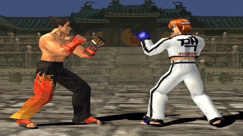 Jin fighting Hwoarang