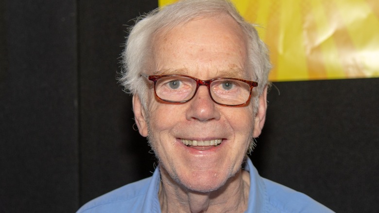 Jeremy Bulloch wearing glasses