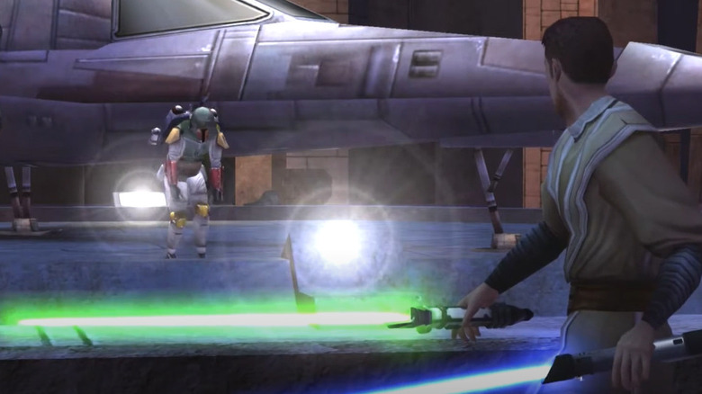 Jedi Academy Boba Fett fight