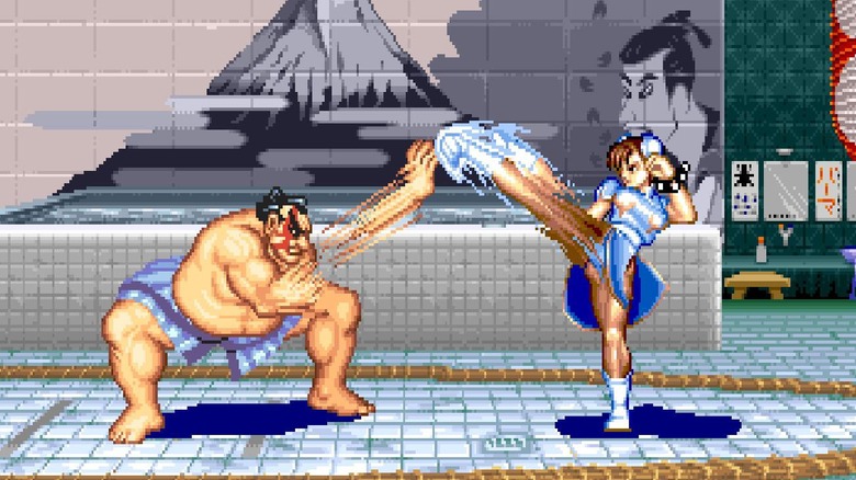 Chun Li fighting Honda