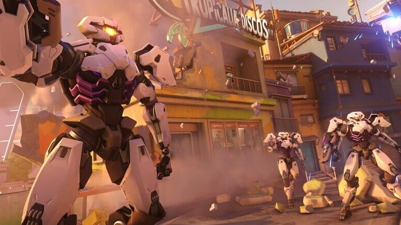group of white robots in Overwatch 2