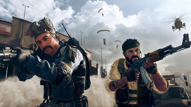 Call of Duty Warzone characters shooting