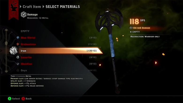 Dragon Age Inquisition Crafting