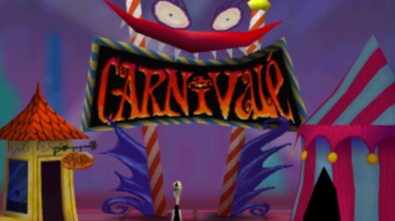 Character entering Carnivale