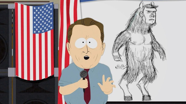 Al Gore and ManBearPig on South Park