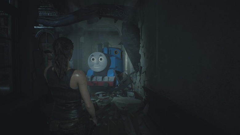 Resident Evil 2 Remake's Mr X Memes Continue as Thomas the Tank Engine Gets  Modded into Game