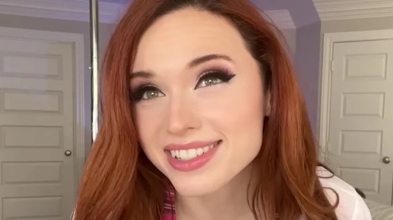 Amouranth smiles haul video