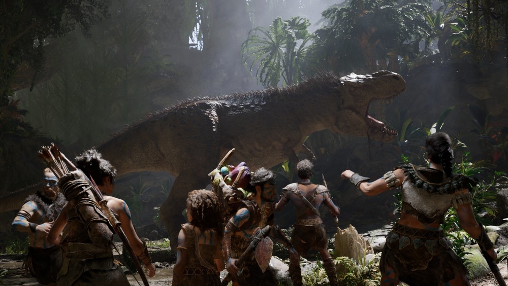 Santiago faces off against a dinosaur in Ark 2 trailer