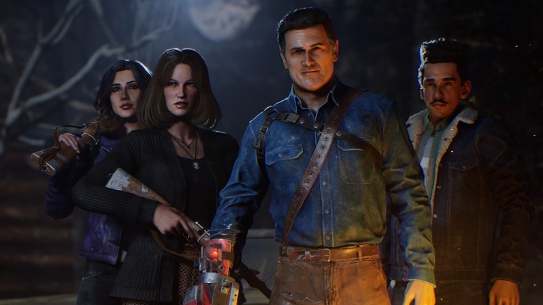 Evil Dead: The Game characters posing