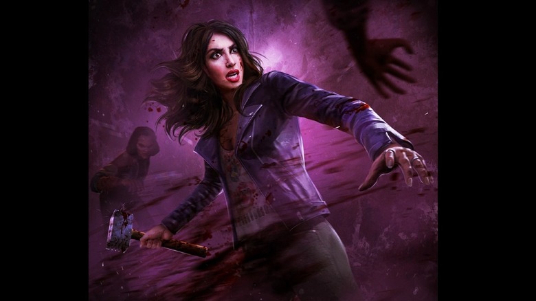 Kelly Maxwell fighting in Evil Dead: The Game