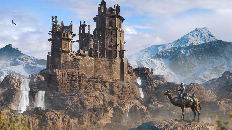 Assassin's Creed Mirage's Basim exploring ancient ruins