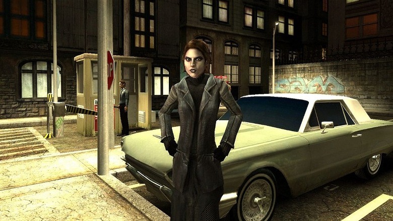 Vampire by a car