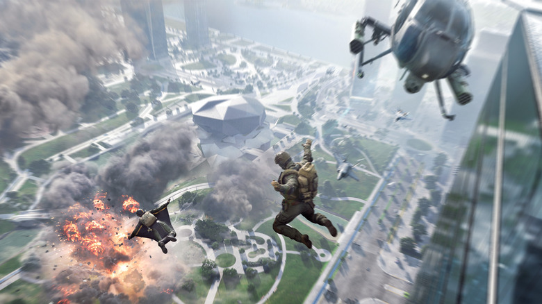 Battlefield 2042 paragliders