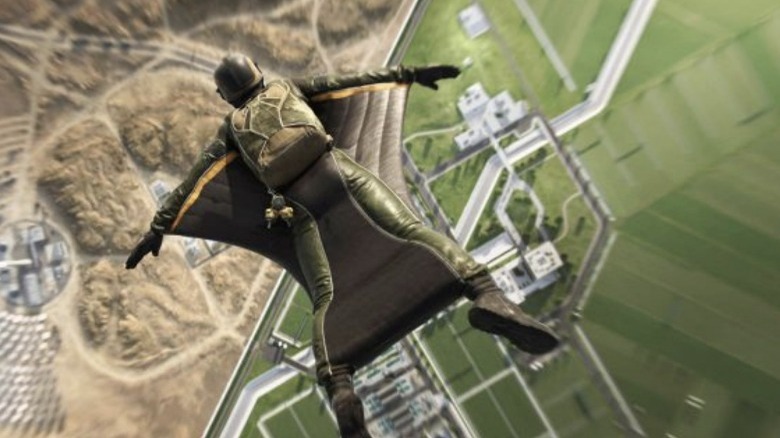 Player uses Wingsuit in Battlefield 2042