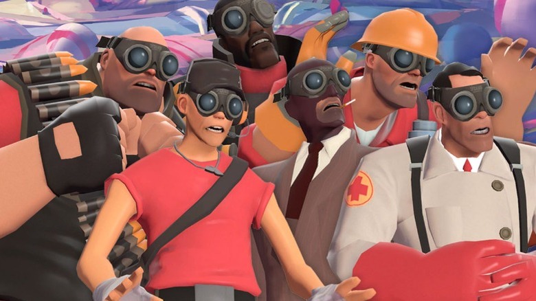 TF2 cast looking surprised
