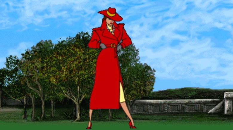 Carmen Sandiego in park