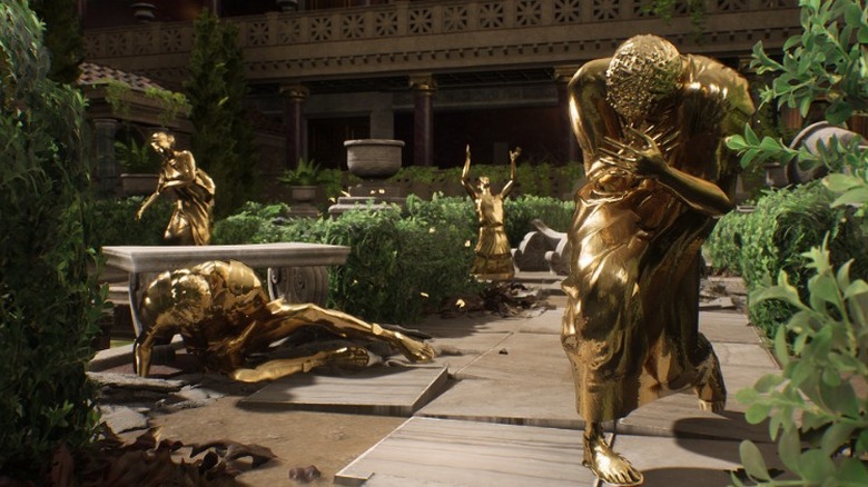 the forgotten city golden statues