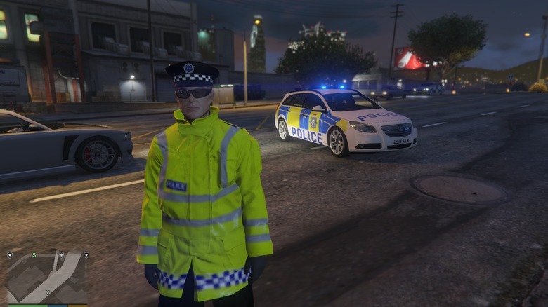 Grand Theft Auto Online British police officer