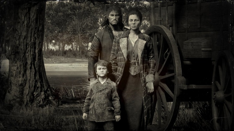 Red Dead Redemption 2's Marston family photo