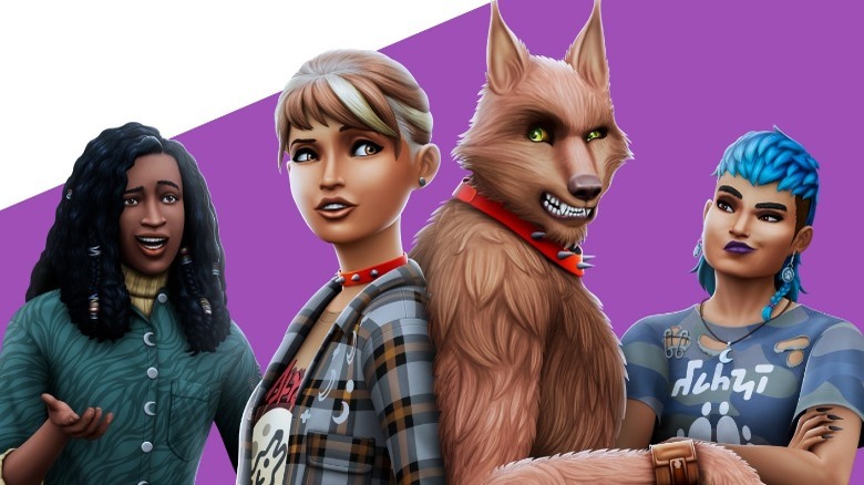 The Sims 4 werewolves expansion pack art