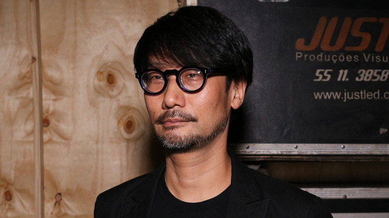 Hideo Kojima poses for photo