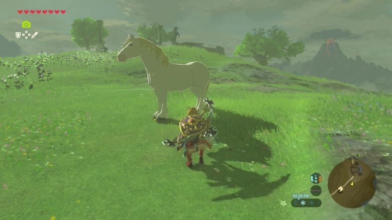 Link and white horse
