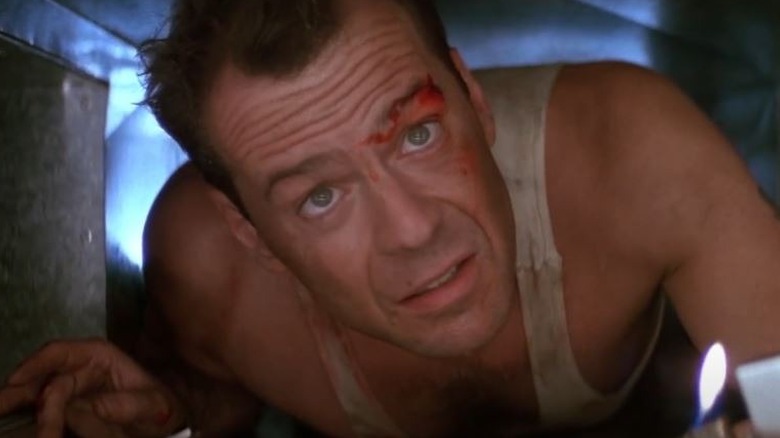 John McClane in air ducts