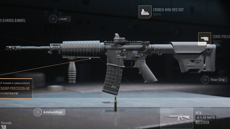 M16 in Gunsmith menu