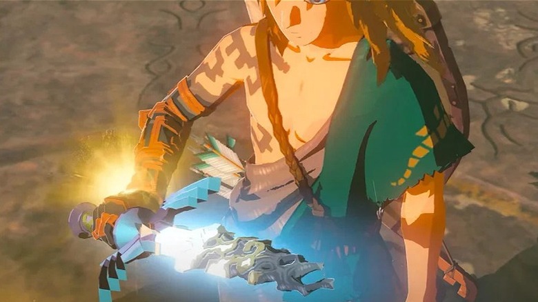 Link with broken blade