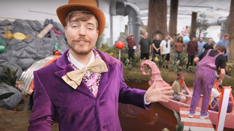 MrBeast dressed as Willy Wonka