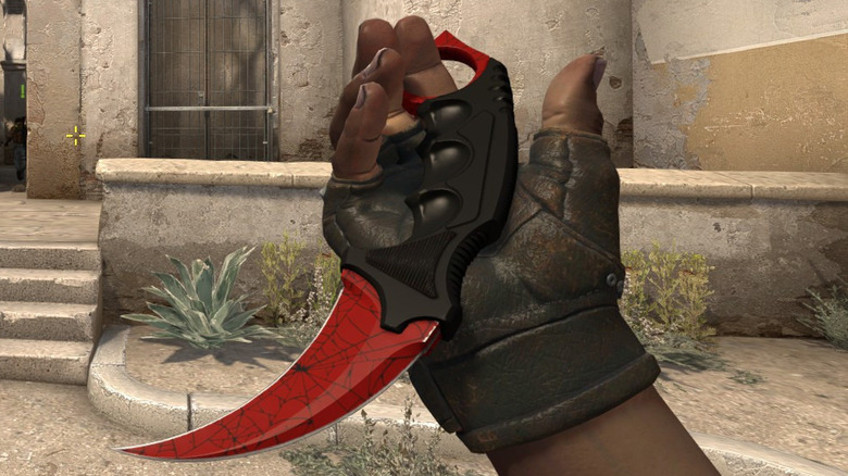 Crimson Web Karambit from CS:GO